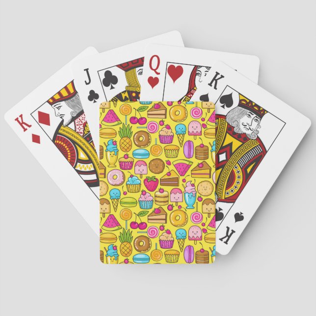 Trajes dulces Cartas para jugar en bicicleta (Reverso)