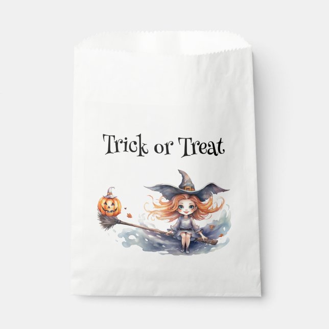Trajes dulces de Halloween - Bolsas de Favor (Anverso)