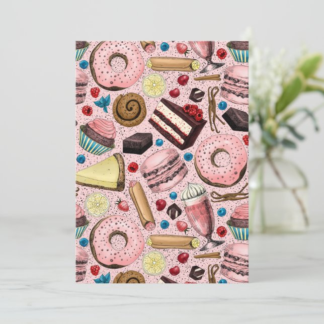 Trajes dulces en rosa (Anverso de pie)