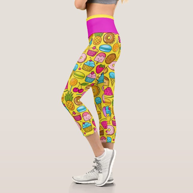 Trajes dulces Moda Pop Capris Leggings (Izquierda)