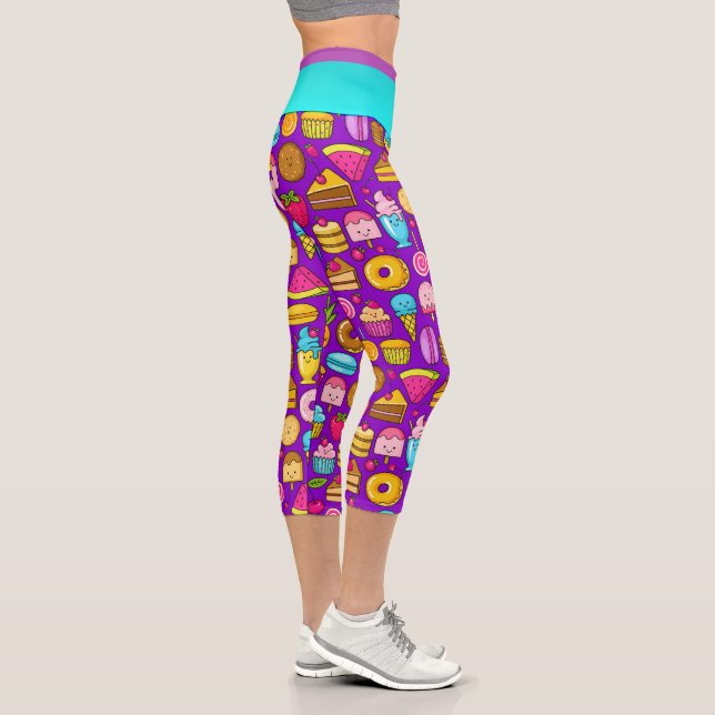 Trajes dulces Moda Pop Capris Leggings (Derecha)