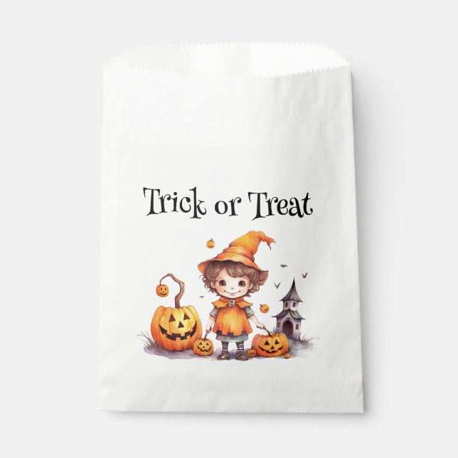 Trajes dulces para calabaza de Halloween - Bolsas  (Anverso)