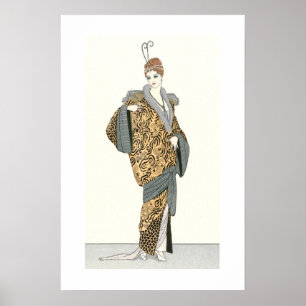 Trajes Parisiens- Moda Vintage Póster