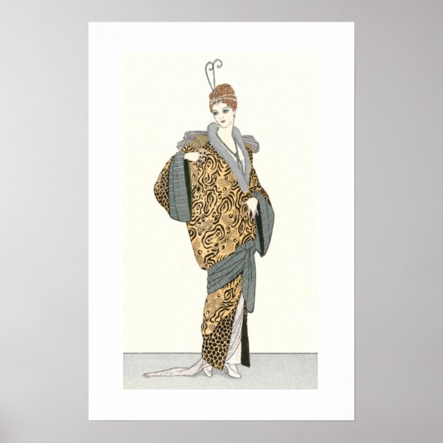 Trajes Parisiens- Moda Vintage Póster (Frente)