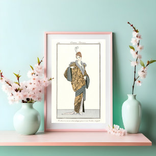 Trajes Parisiens- Póster de moda vintage