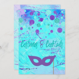 Trajes y cócteles Invitación a la fiesta de Hallow