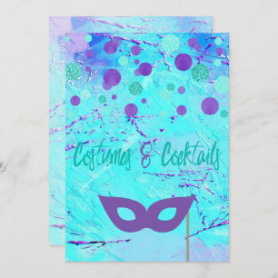 Trajes y cócteles Invitación a la fiesta de Hallow