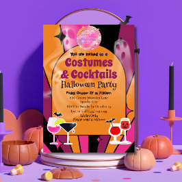 Trajes y cócteles Invitación a la fiesta de Hallow