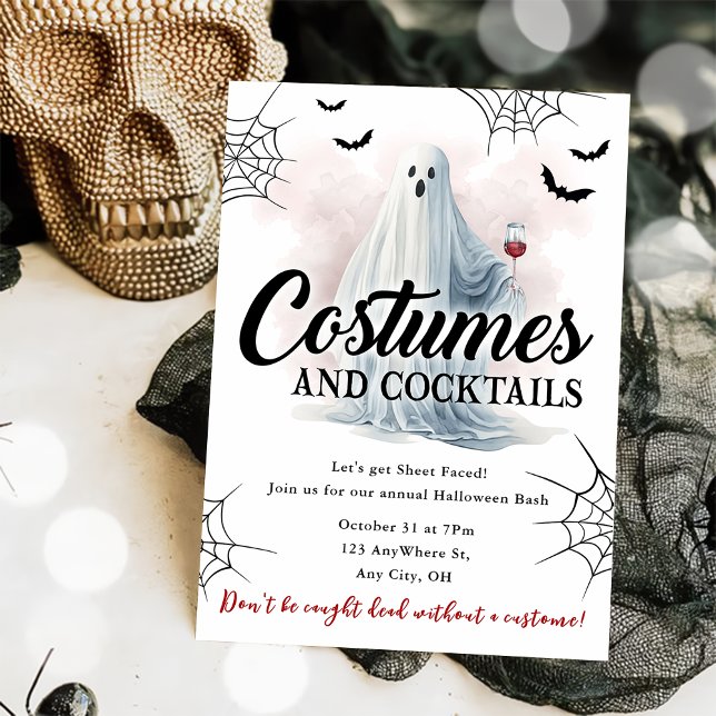 Trajes Y Cócteles Invitación A La Fiesta De Hallow (Subido por el creador)