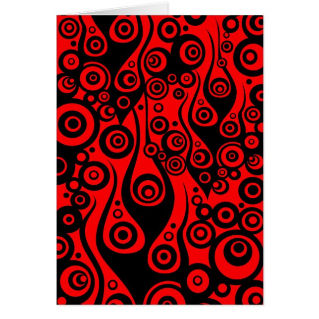 Trama de ART: llamas de círculo de tatuajes| rojo  (Frente)