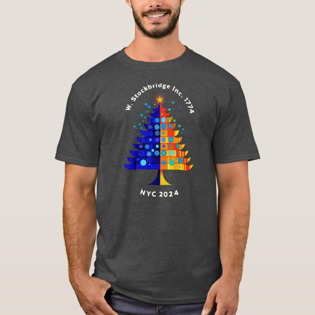 Tramitoso Stockbridge Camiseta de dos tonos oscuro (Anverso)