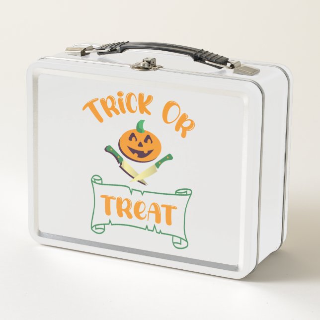 Trampa o trate la cara de calabaza de Halloween (Anverso)