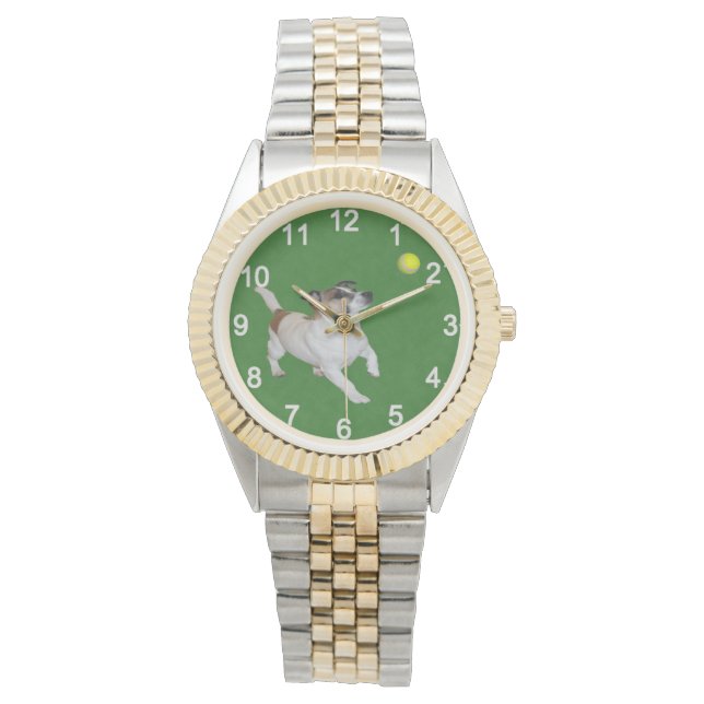Trance de bolas Fox Terrier, reloj de pulsera Unis (Anverso)