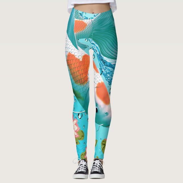 Tranquil Koi Pond Leggings (Anverso)