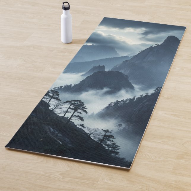 Tranquil Misty Mountains Yoga Mat  (In situ)