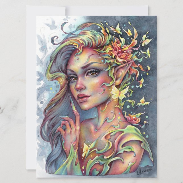 Tranquil Tarjeta de arte Grace Forest Spirit Fanta (Anverso)