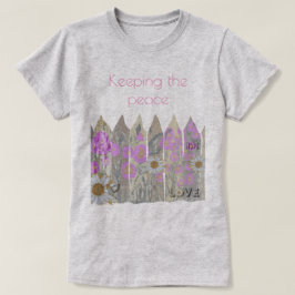 Tranquila camiseta de la reja floral del jardín fl