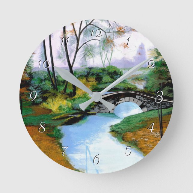 Tranquila mañana de niebla junto al reloj de la ro (Anverso)