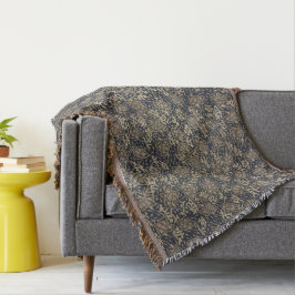 Tranquila manta azul y crema de batik