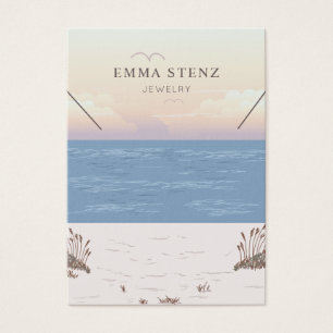 Tranquila tarjeta de visualización de collares par