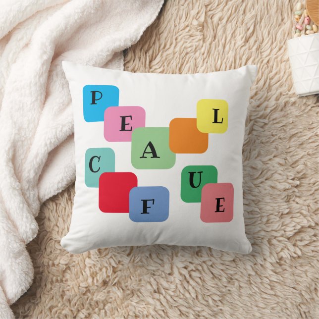 Tranquilas y acogedoras noches | Cojín decorativo  (Manta)