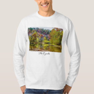 Tranquilidad de otoño Ozarks camiseta de manga lar