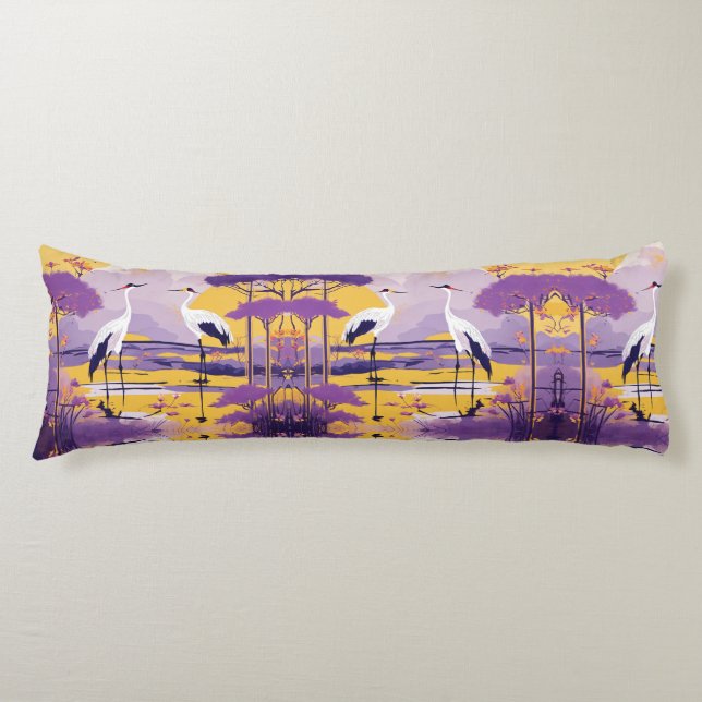 Tranquilidad de plumas: Aves diseñan almohada corp (Anverso)