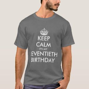 Tranquilidad, es mi camiseta de cumpleaños número 