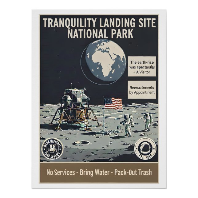 Tranquility Base Park - Poster (Anverso)