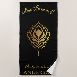 Tranquilizar La Toalla De Playa