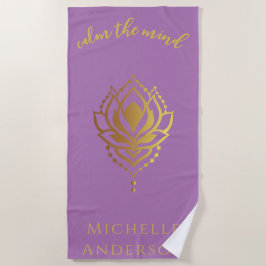 Tranquilizar La Toalla De Playa