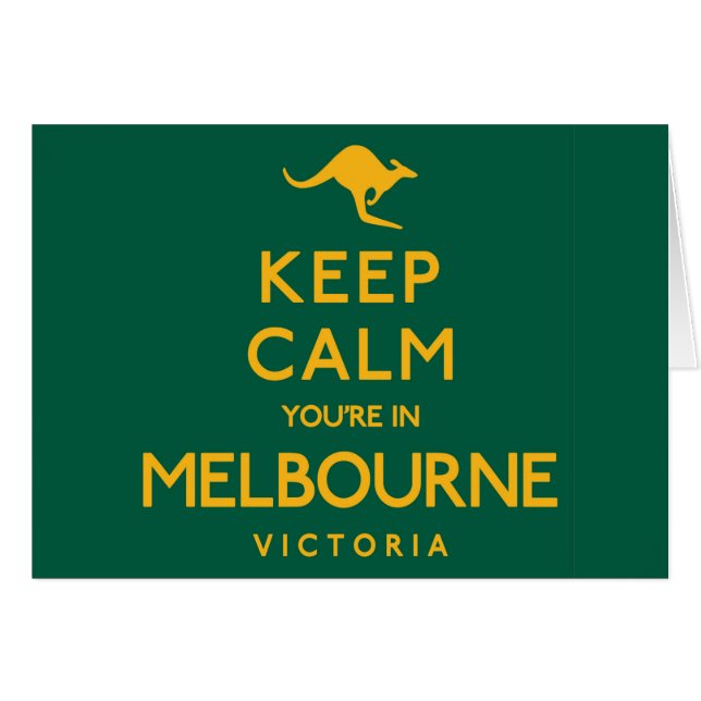 ¡Tranquilizate, estás en Melbourne! (Anverso (Horizontal))