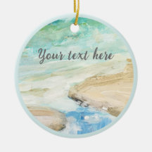 Tranquilo ornamento costero de playa