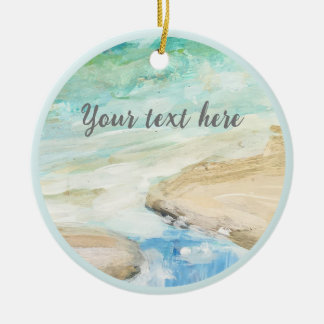 Tranquilo ornamento costero de playa