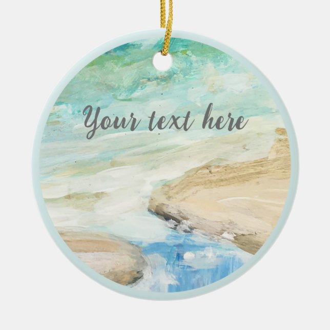 Tranquilo ornamento costero de playa (Frente)