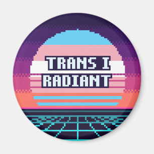 Trans I Radiante Orgullo Catalán Imán de Pixel