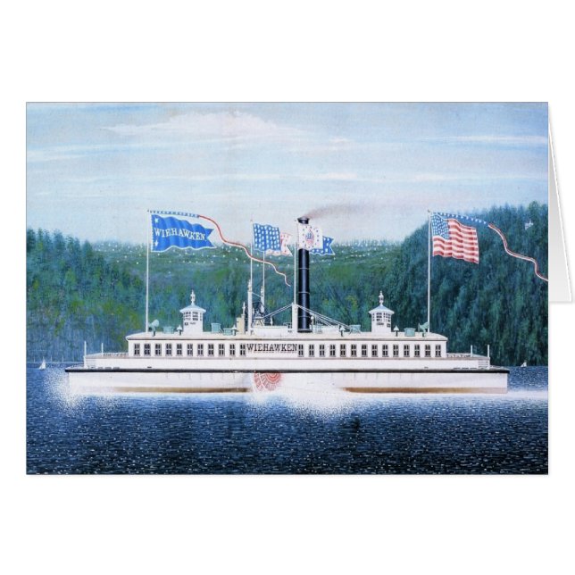 Transbordador de vapor Wiehawken 1868 (Anverso (Horizontal))