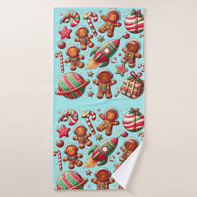 Transbordador espacial navidad  (Toalla de baño)