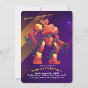 Transformación de la invitación al cumpleaños de R
