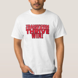 Transformar. Actualizar. Trivo. ¡Ganar! Camiseta