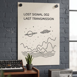 Transmisión Espacial Retro Futurista de Señal Perd