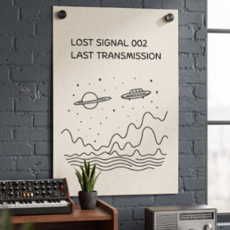 Transmisión Espacial Retro Futurista de Señal Perd