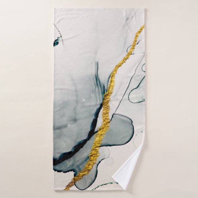 Transparent creativity. Abstract artwork. Trendy w (Toalla de baño)