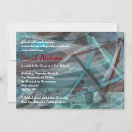 TRANSPARENT STAR Bar Mitzvah Invitación