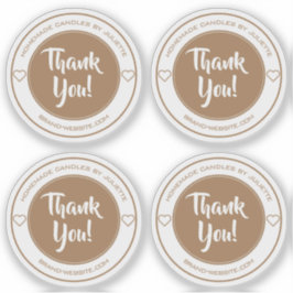 Transparente Kraft Heart Gracias A Las Etiquetas P