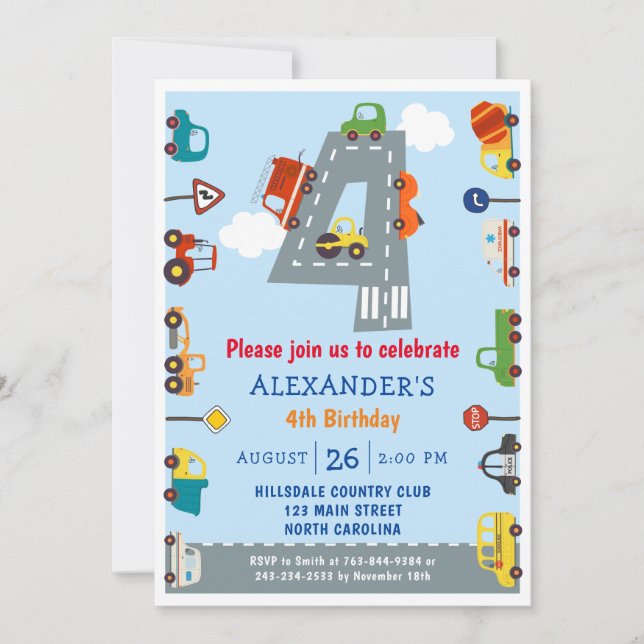 Transportaciones 4ª Invitación a la fiesta de cump (Anverso)