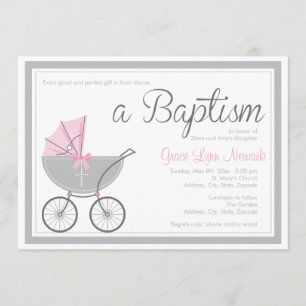 Transporte cruzado para bebés   Invitación al baut