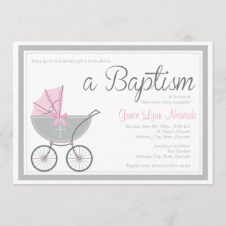 Transporte cruzado para bebés | Invitación al baut