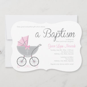 Transporte cruzado para bebés   Invitación al baut