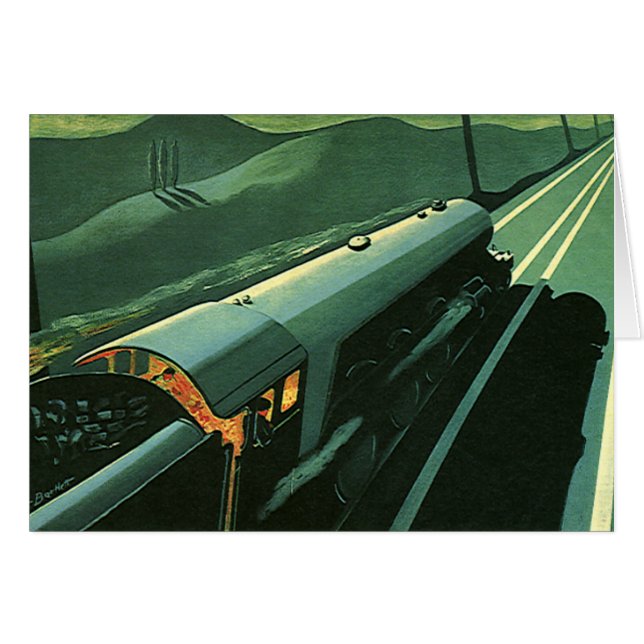 Transporte de cosecha, tren de velocidad verde (Anverso (Horizontal))